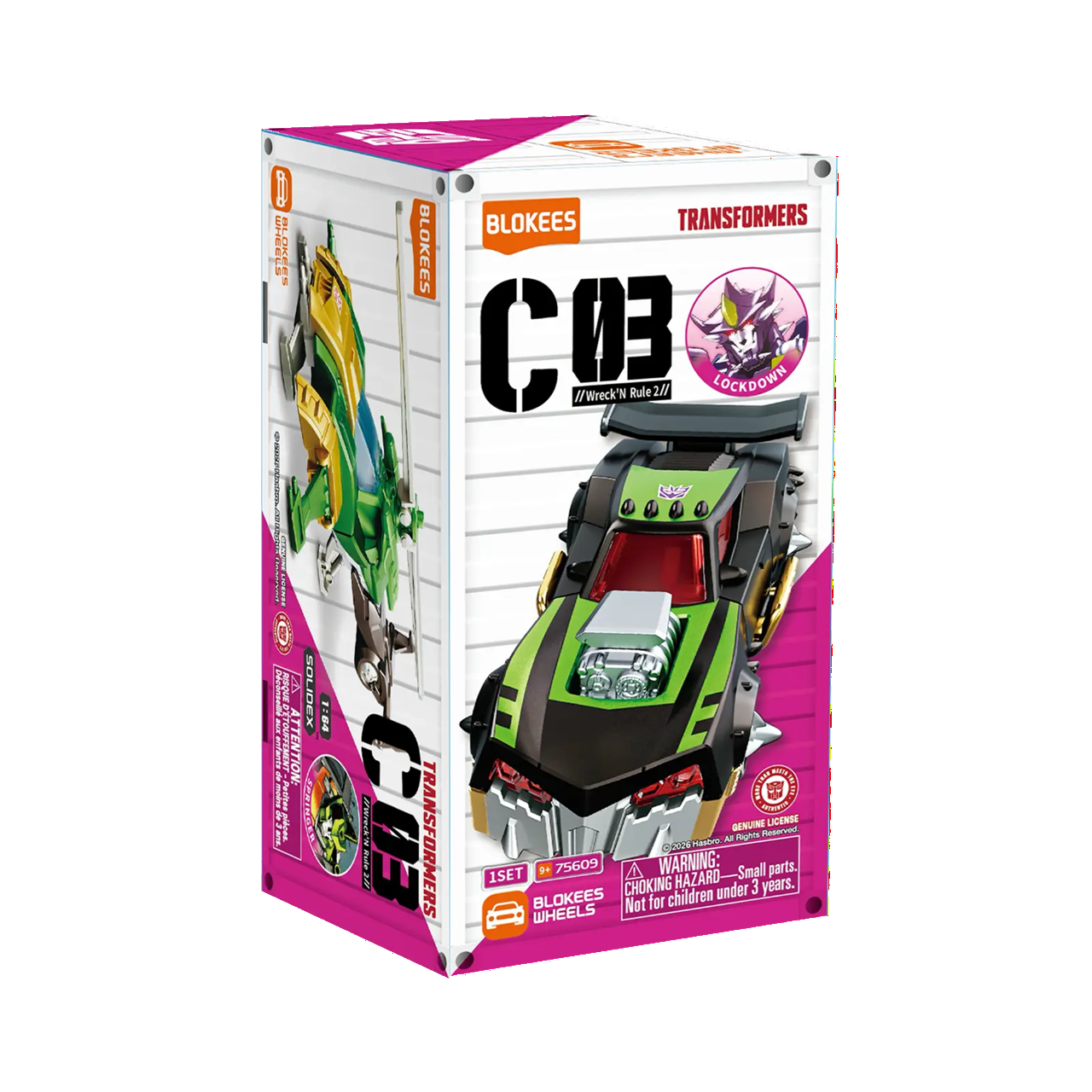 BLOKEES 75609 Blokees Wheels Transformers C03 "Wreck'N Rule 2" Blind Box - Each (1 of 12)