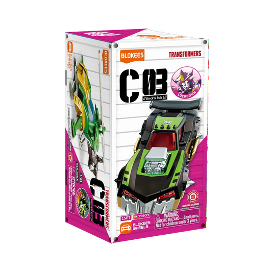 BLOKEES 75609 Blokees Wheels Transformers C03 "Wreck'N Rule 2" Blind Box - Each (1 of 12)