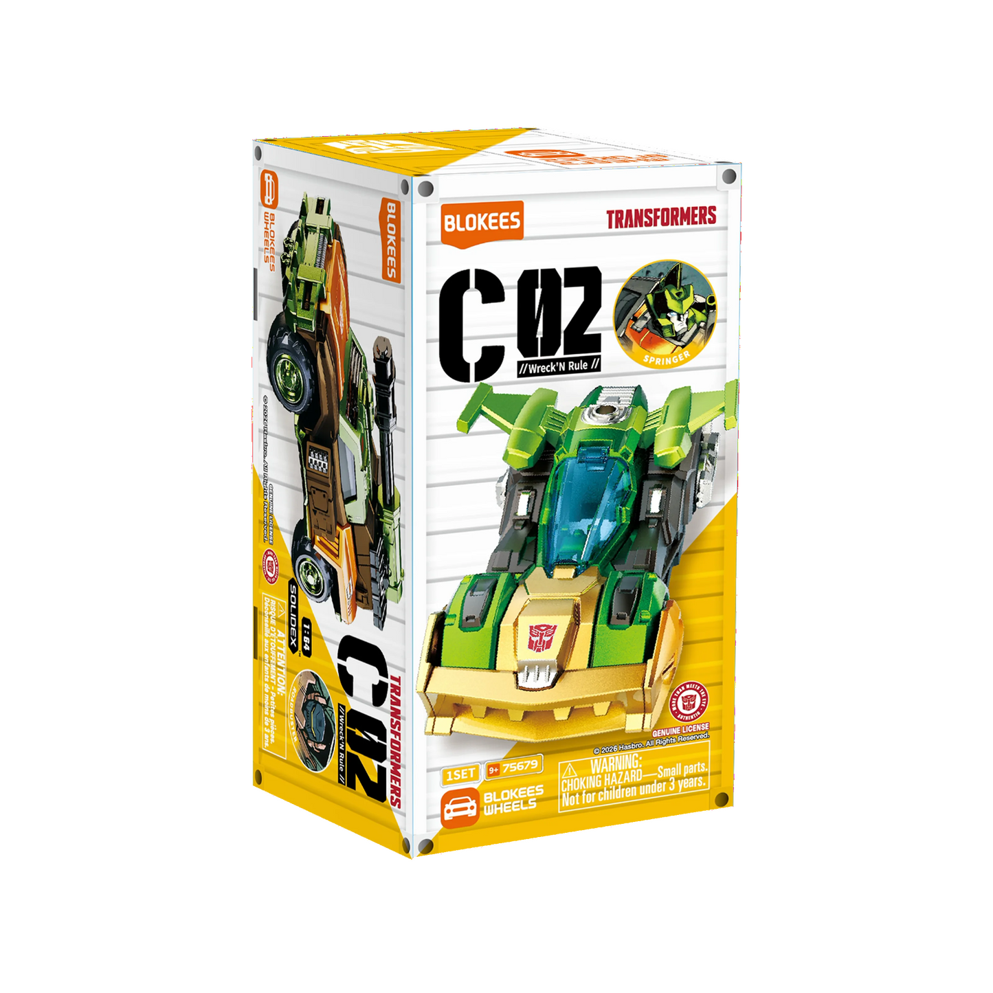 BLOKEES 75679 Blokees Wheels Transformers C02 "Wreck'N Rule" Blind Box- Each (1 of 12)