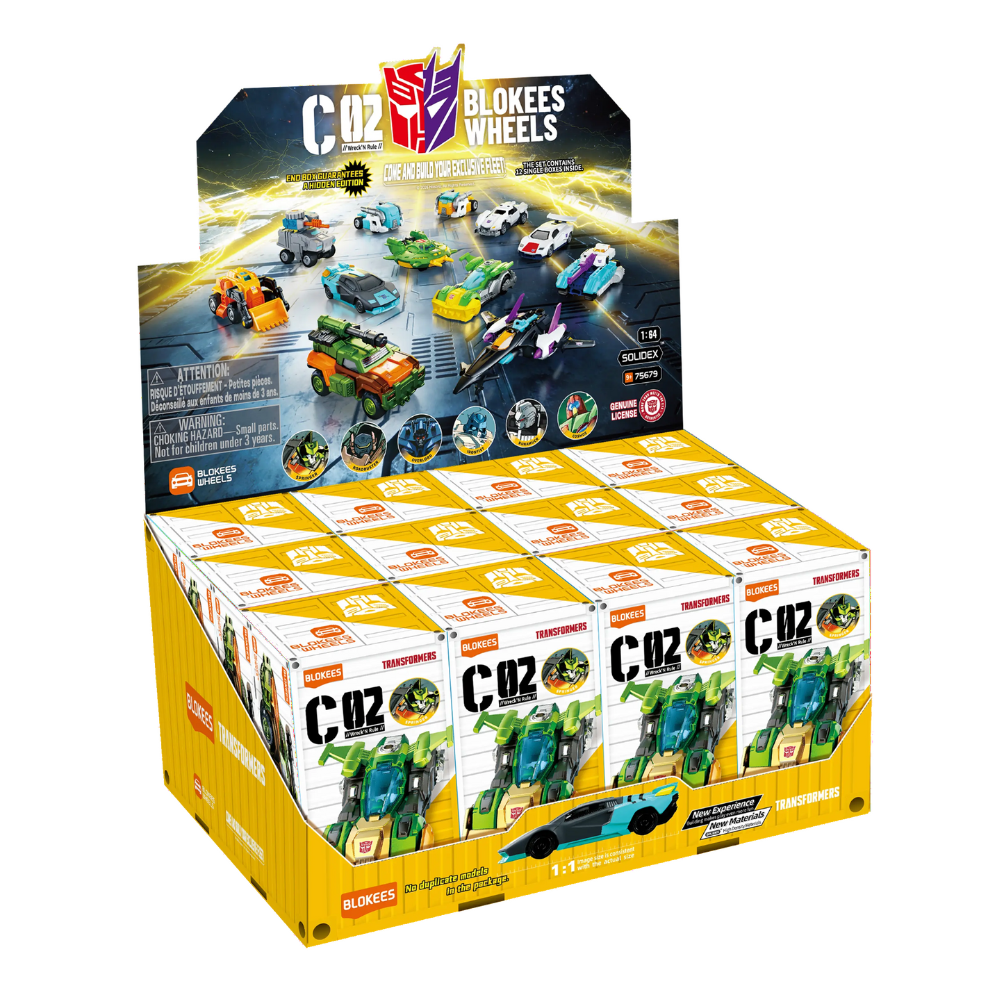 BLOKEES 75679 Blokees Wheels Transformers C02 "Wreck'N Rule" Blind Box- Each (1 of 12)