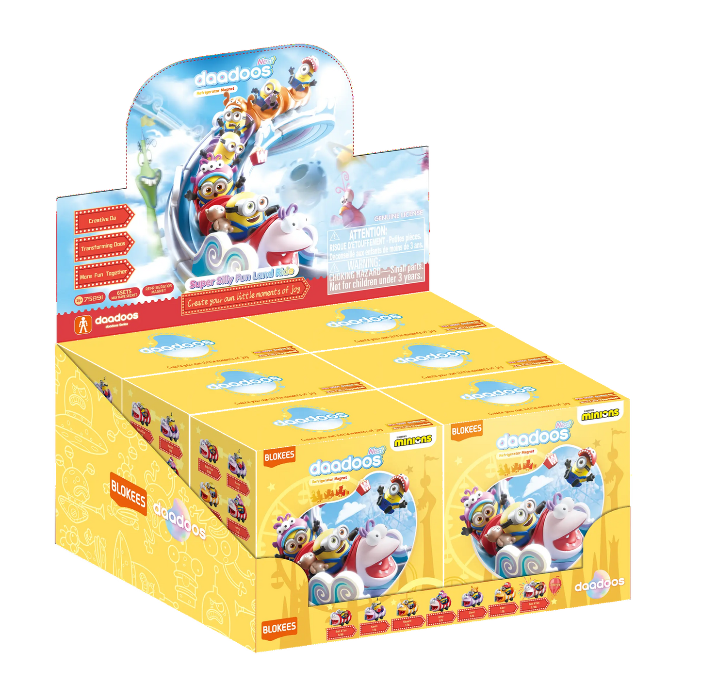 BLOKEES 75891  Minions The Roller-Dorable Coaster Daadoos Nest Series 01 Blind Box (1 of 6)