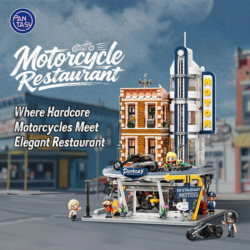 Pantasy 85024 Retro Architecture - Motorcycle Restaurant