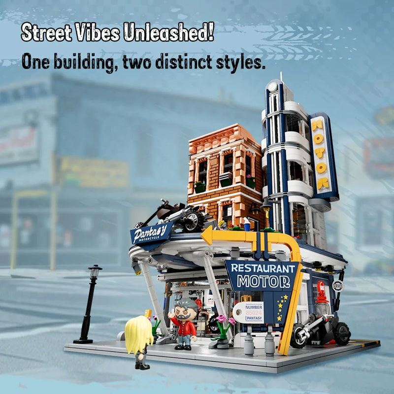 Pantasy 85024 Retro Architecture - Motorcycle Restaurant