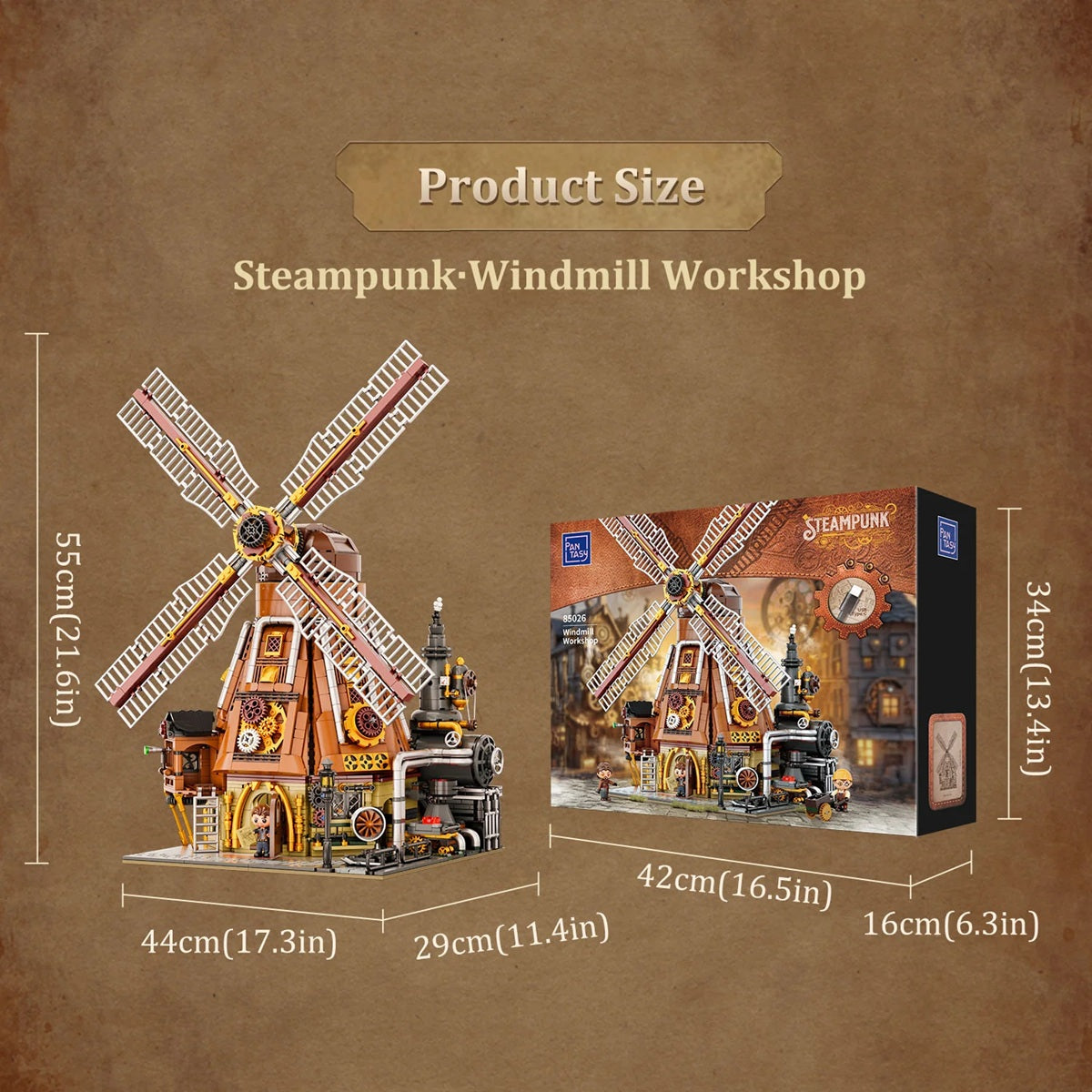 Pantasy 85026 Retro Architecture - Windmill Workshop