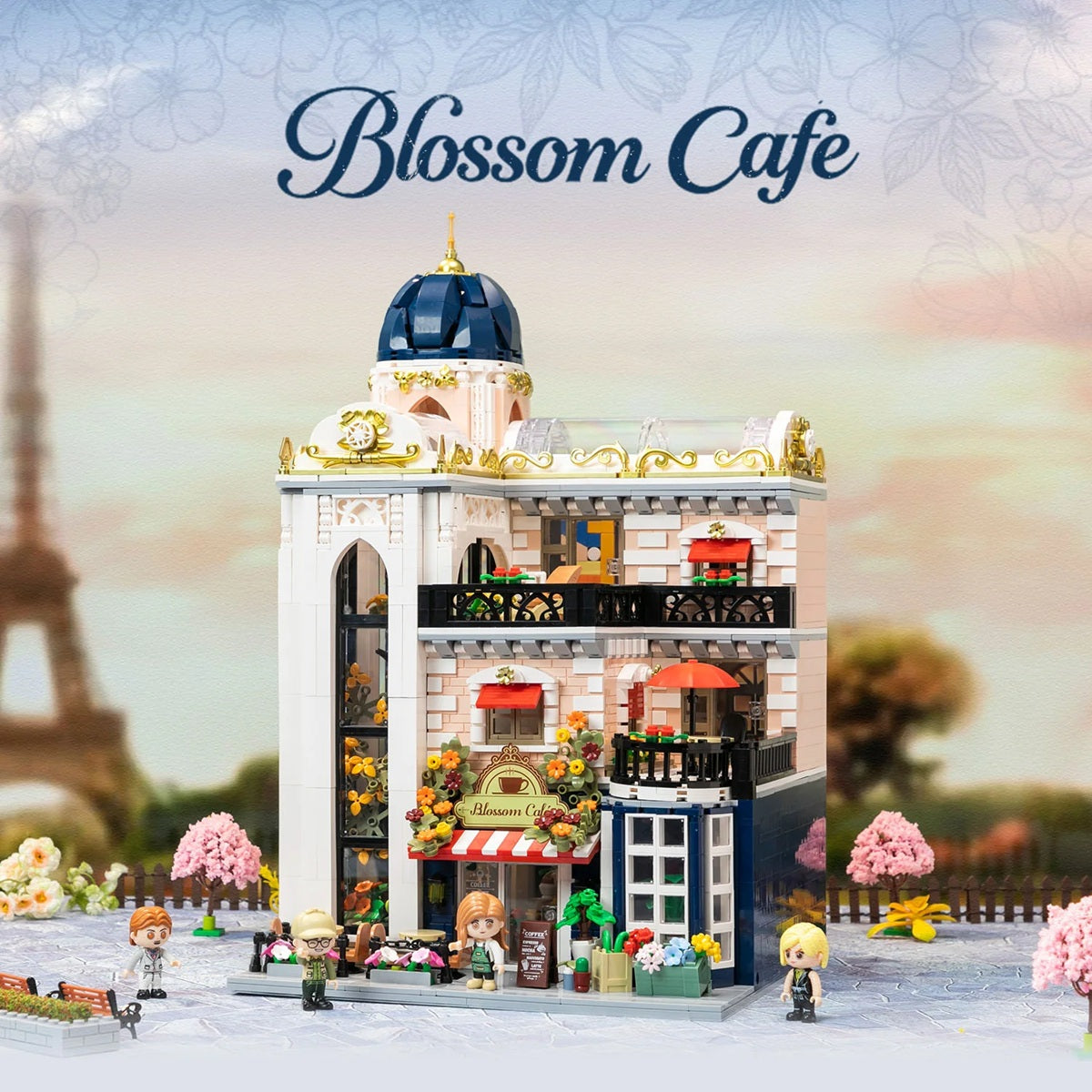 Pantasy 85032 Retro Architecture - Blossom Cafe