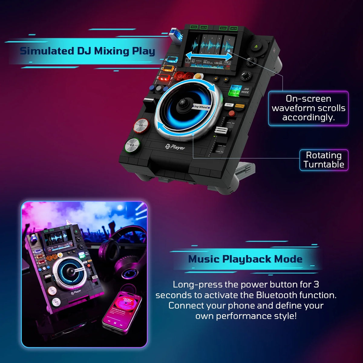 Pantasy 85037 Retro Series - DJ Player