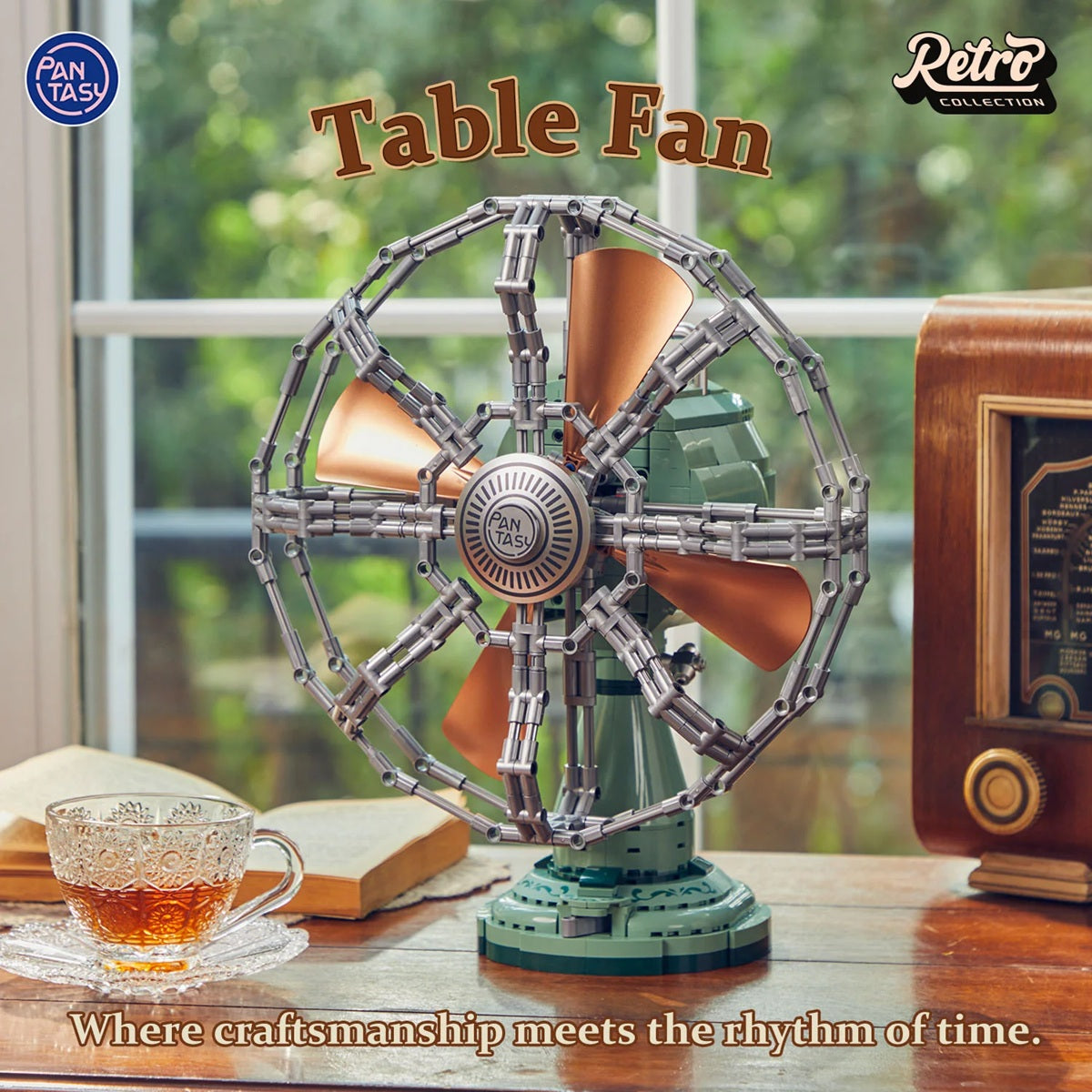 Pantasy 85044 Table Fan – Motorised Retro Mechanical
