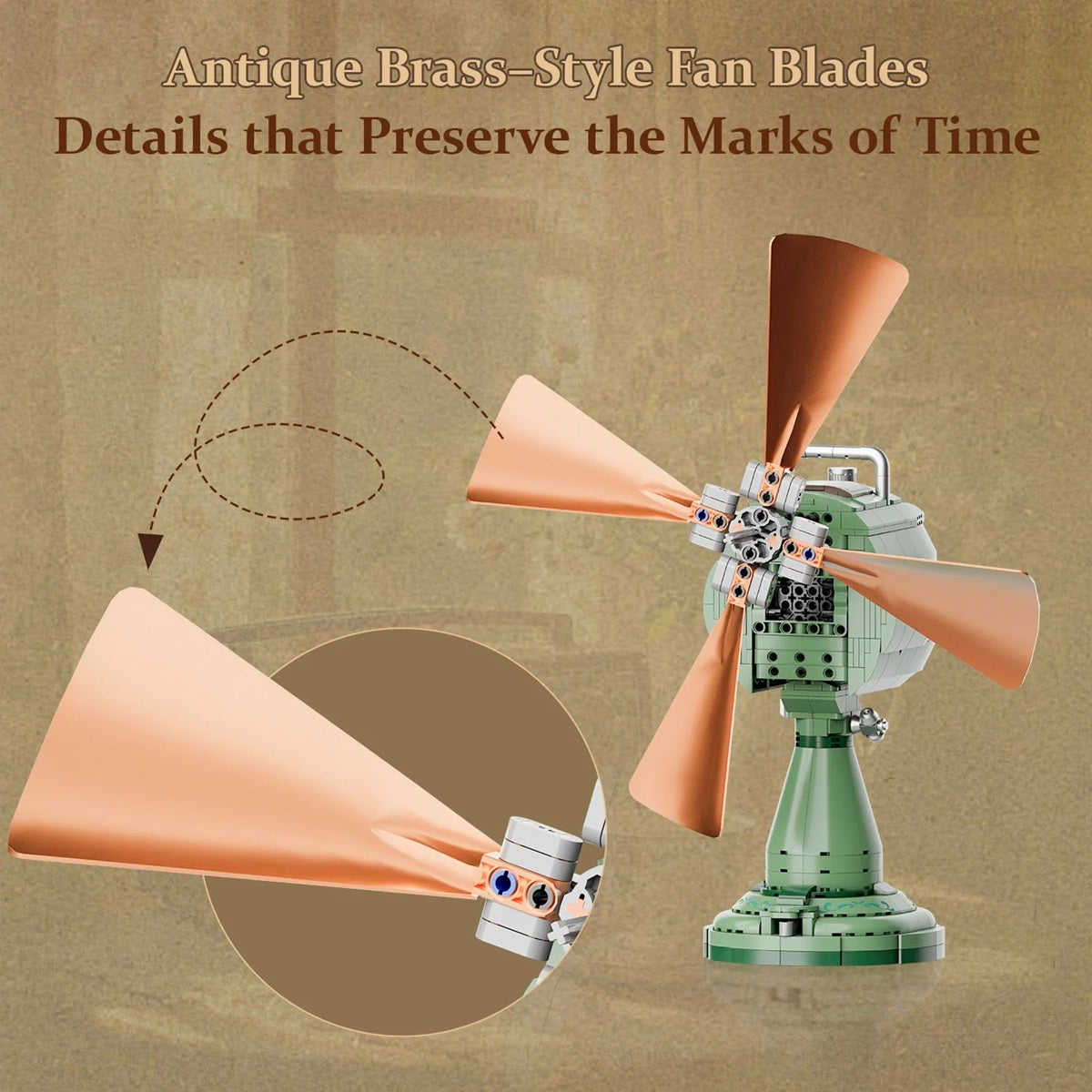 Pantasy 85044 Table Fan – Motorised Retro Mechanical