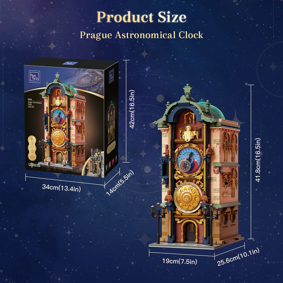 Pantasy 85045 Retro Architecture - Prague Astronomical Clock