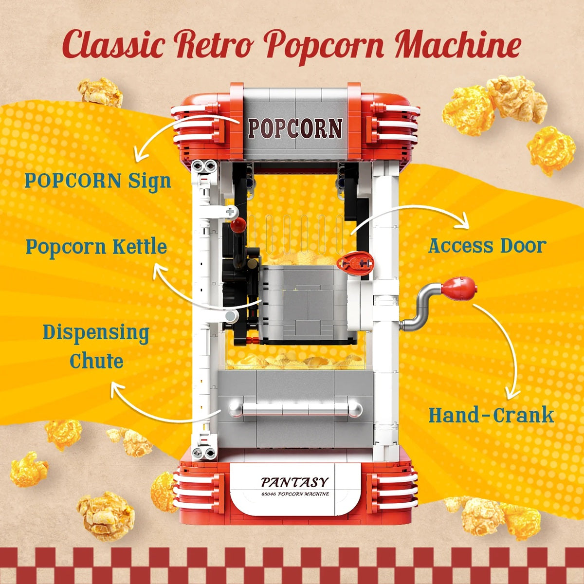 Pantasy 85046 Retro Series - Popcorn Machine