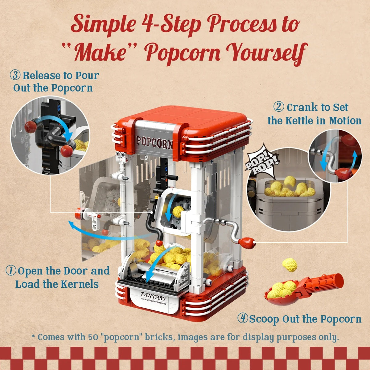Pantasy 85046 Retro Series - Popcorn Machine