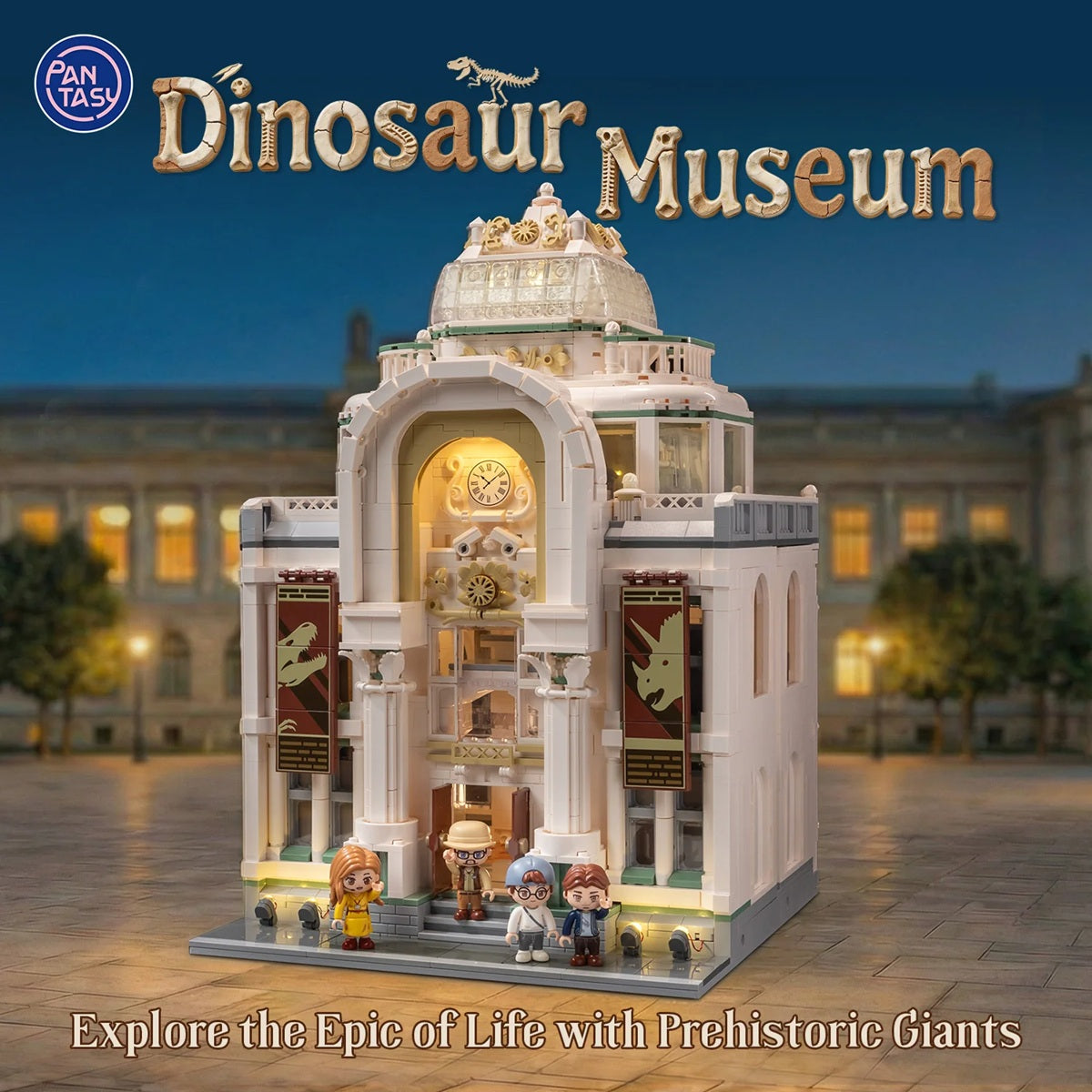 Pantasy 85047 Retro Architecture - Dinosaur Museum