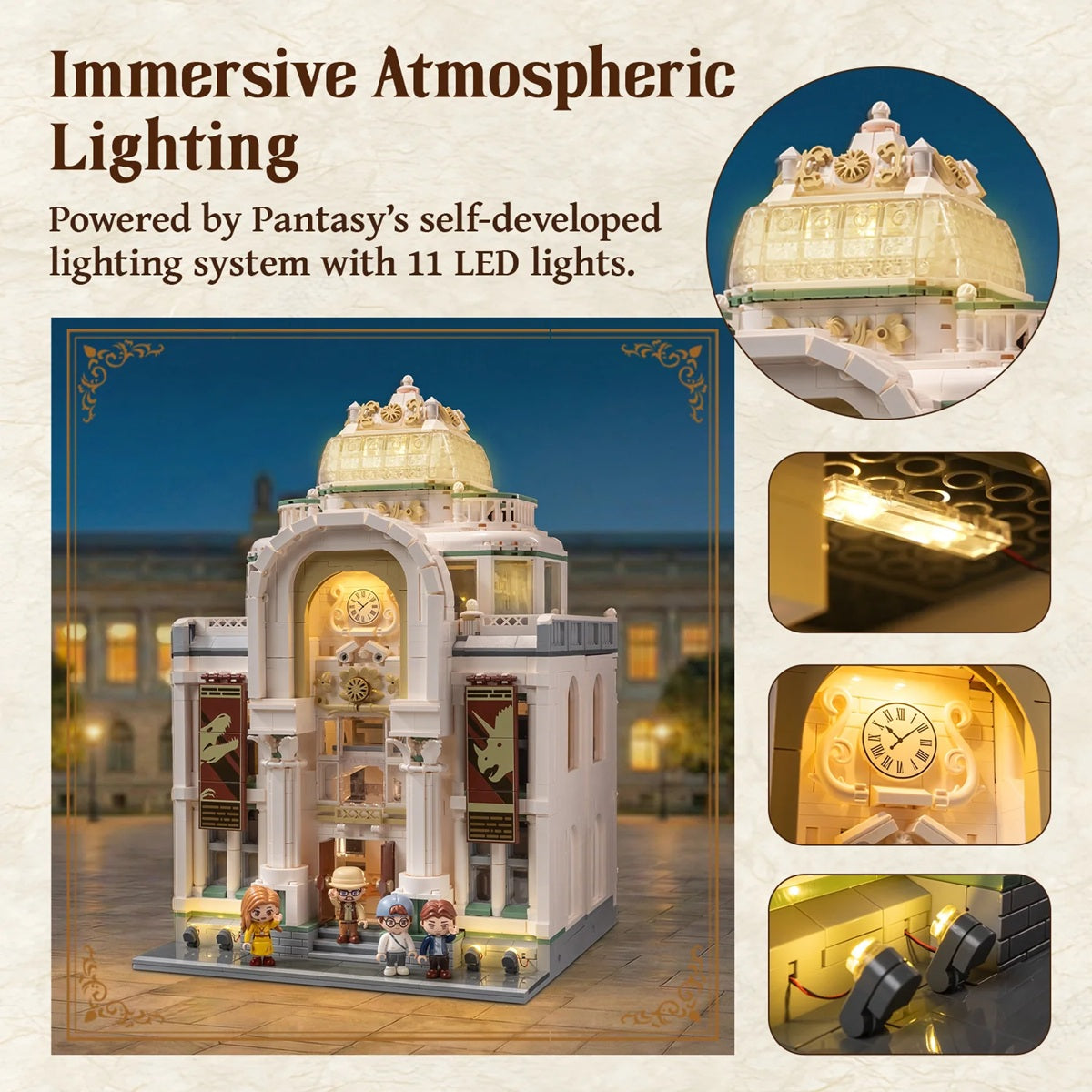 Pantasy 85047 Retro Architecture - Dinosaur Museum