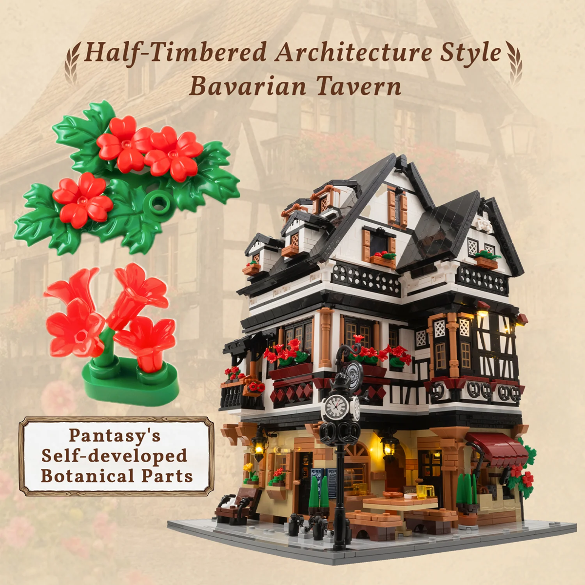 Pantasy 85049 Bavarian Tavern Building Set