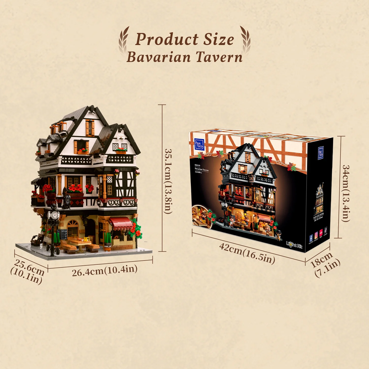Pantasy 85049 Bavarian Tavern Building Set