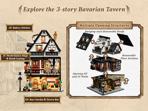 Pantasy 85049 Bavarian Tavern Building Set