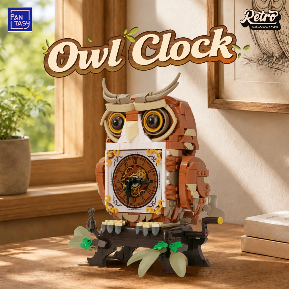 Pantasy 85051 Owl Clock