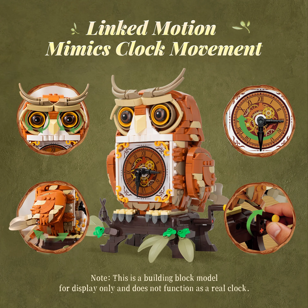 Pantasy 85051 Owl Clock
