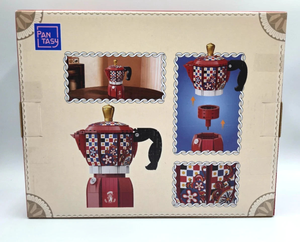 Pantasy 85058 Retro Collection – Moka Pot Building Blocks Set