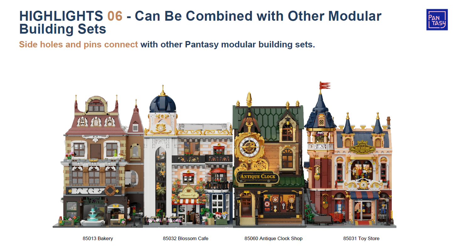 Pantasy 85060 Antique Clock Shop Building Set