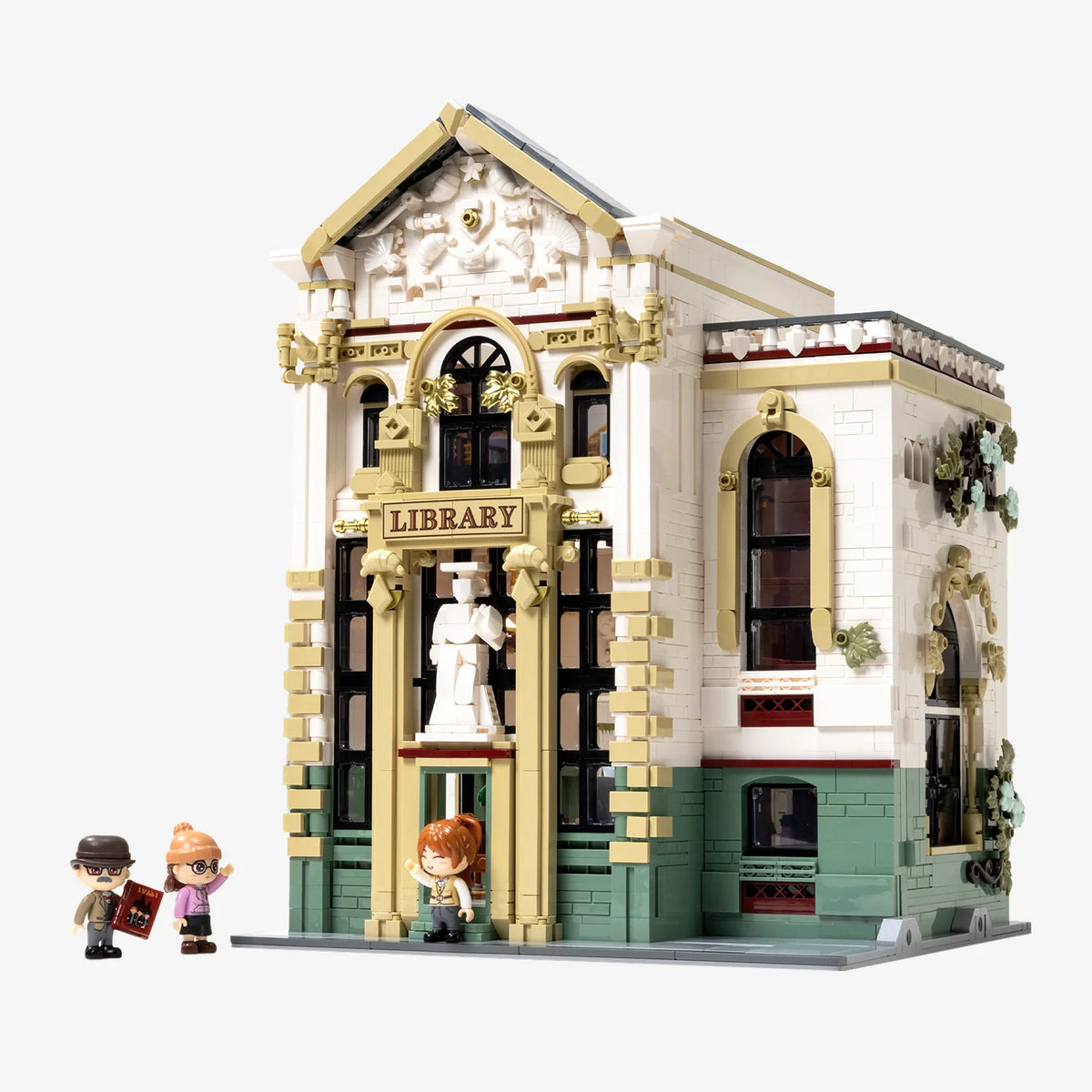 Pantasy 85077 Library Modular Building Set – 2,956 Pieces & 3 Figures