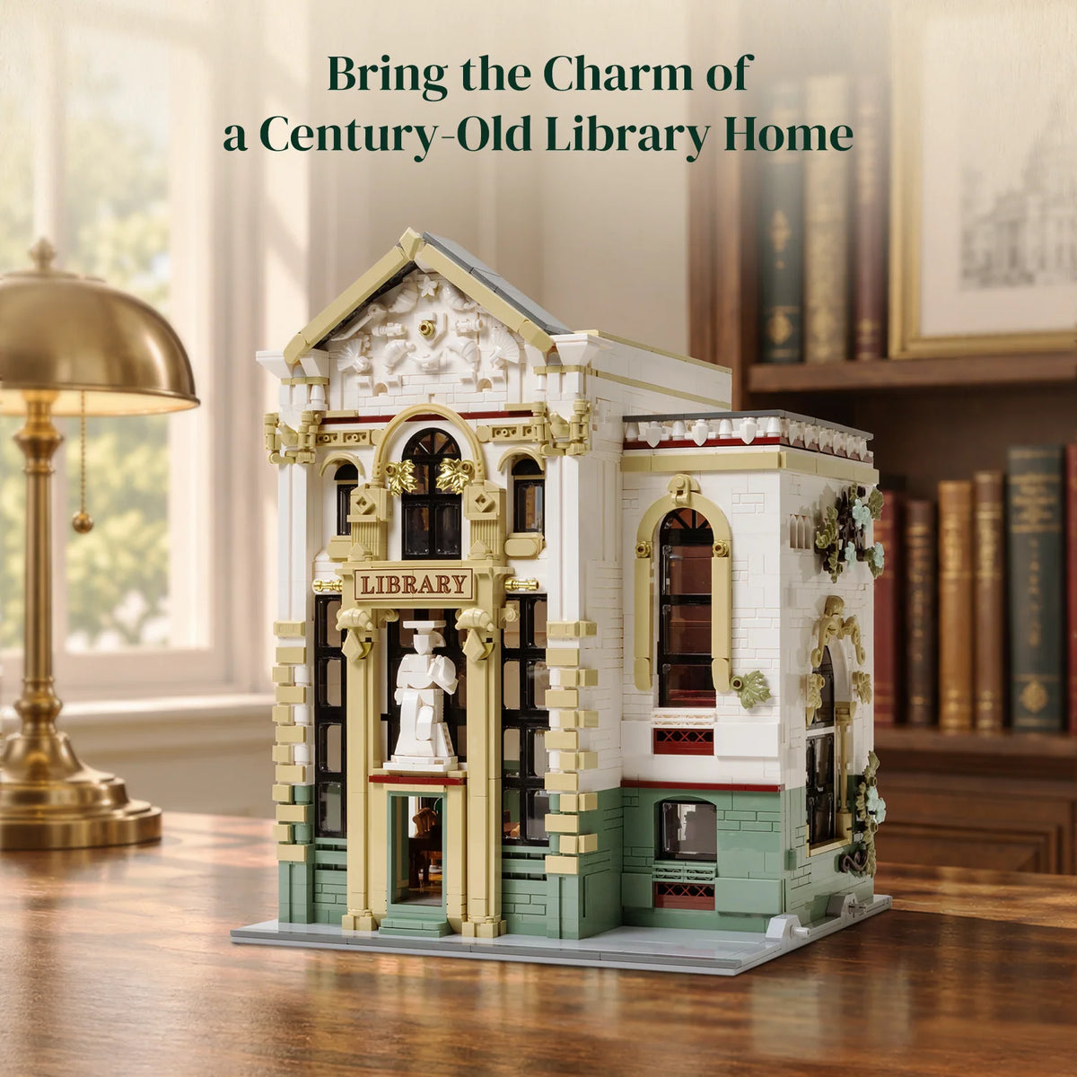 Pantasy 85077 Library Modular Building Set – 2,956 Pieces & 3 Figures