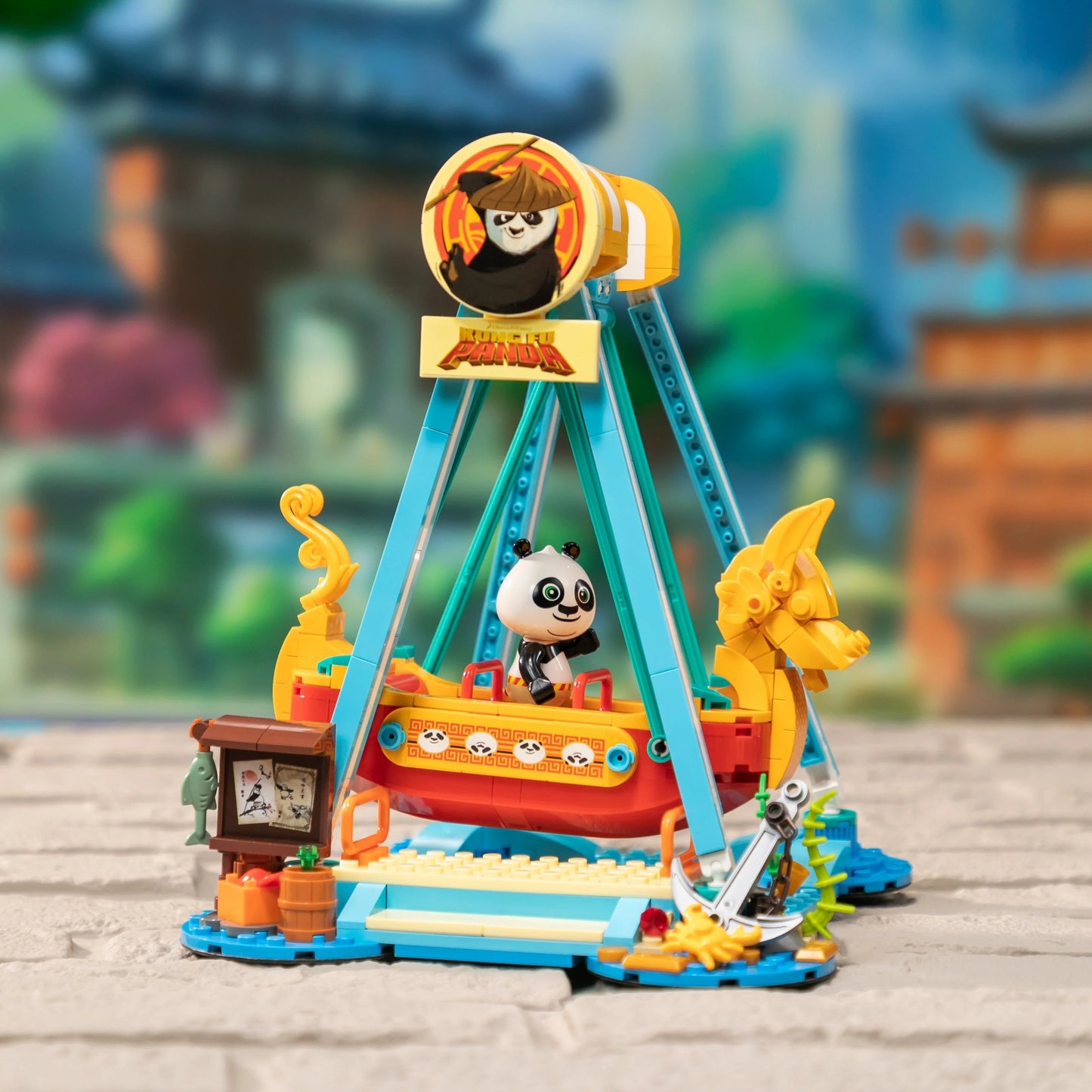 Pantasy 86516 Kung Fu Panda Adventure Park - Pirate Ship Ride