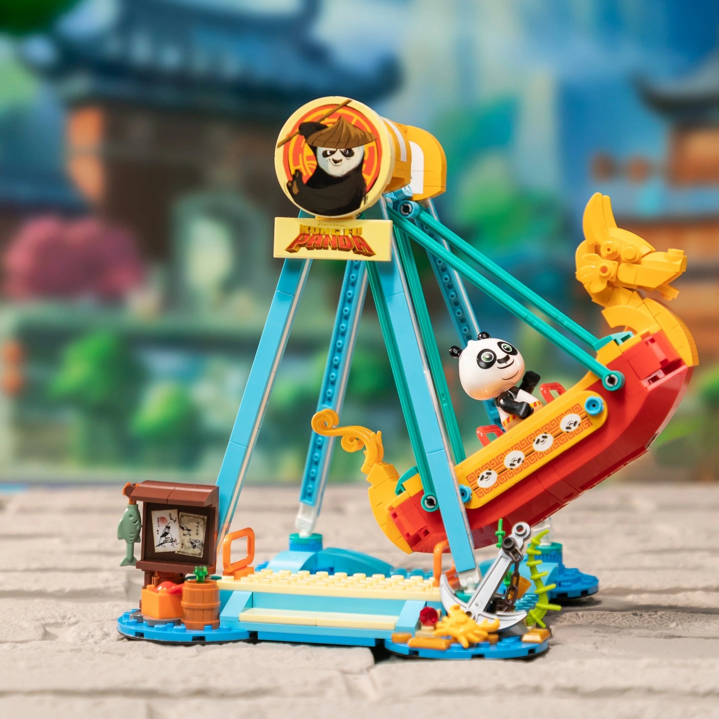 Pantasy 86516 Kung Fu Panda Adventure Park - Pirate Ship Ride