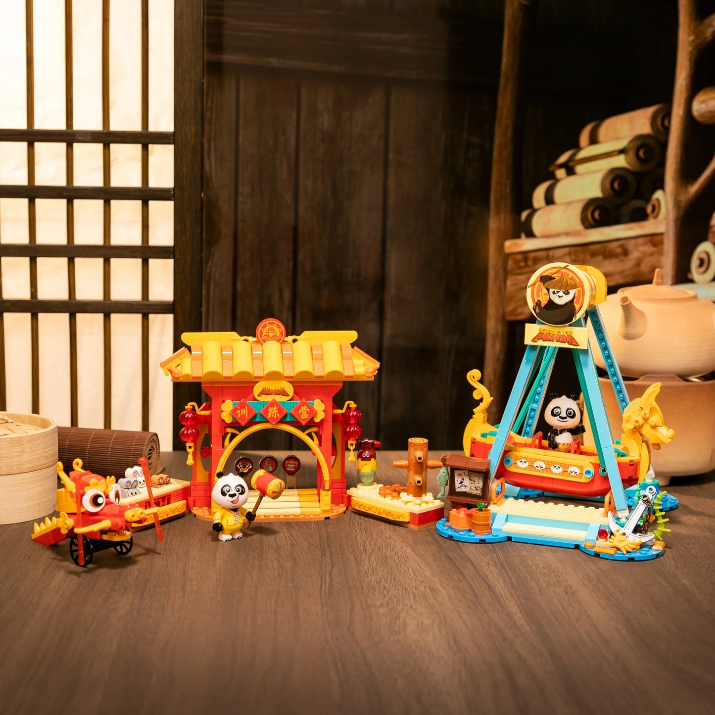Pantasy 86516 Kung Fu Panda Adventure Park - Pirate Ship Ride