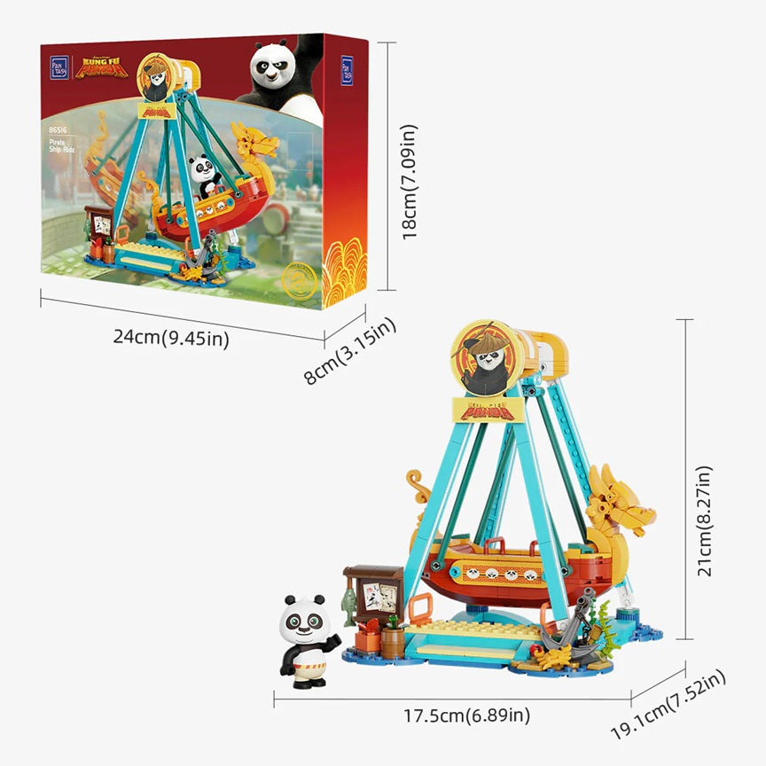 Pantasy 86516 Kung Fu Panda Adventure Park - Pirate Ship Ride
