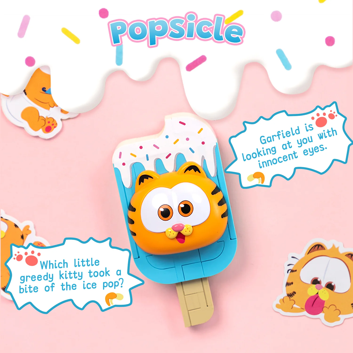 Pantasy 86817 Garfield Fridge Magnet Series - Popsicle Fridge Magnet