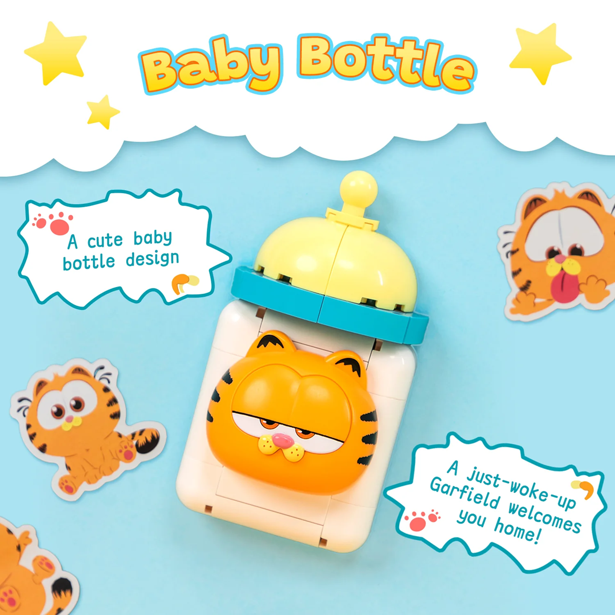 Pantasy 86818 Garfield Fridge Magnet Series - Baby Bottle Fridge Magnet