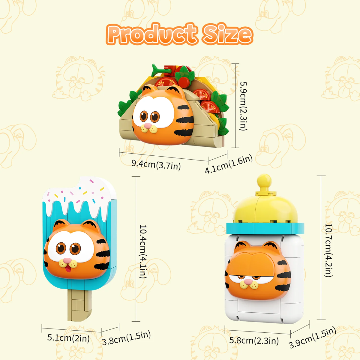 Pantasy 86819 Garfield Fridge Magnet Series - Taco Fridge Magnet