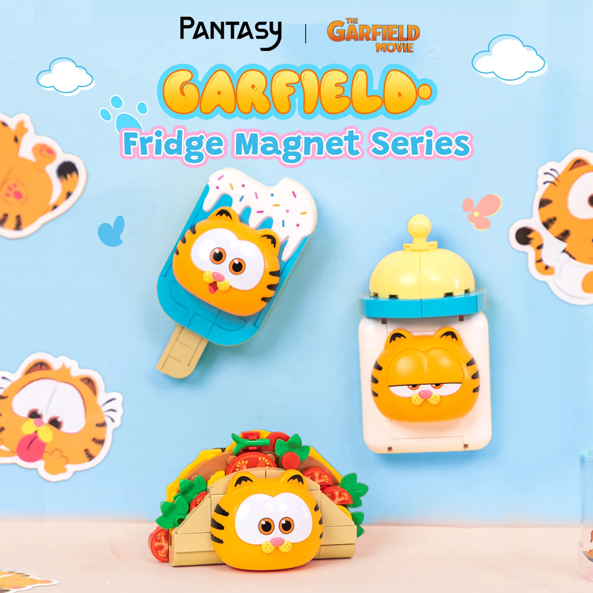 Pantasy 86817 Garfield Fridge Magnet Series - Popsicle Fridge Magnet