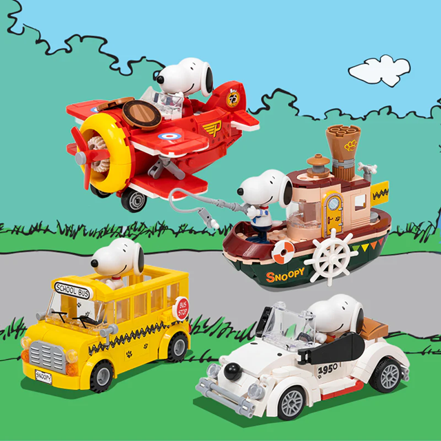 Pantasy 86906 Snoopy Where We Go Series - School Bus