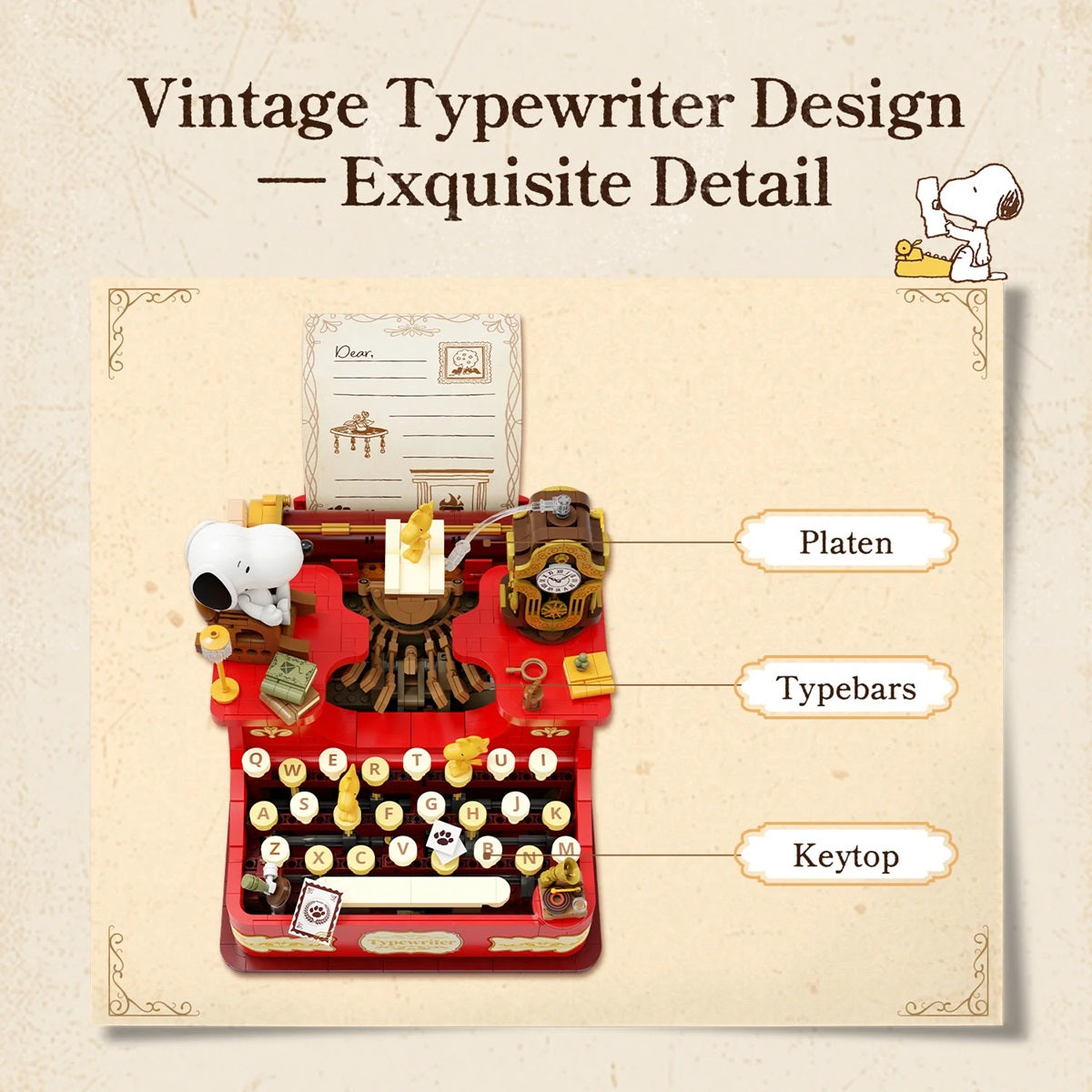 Pantasy 86917 Peanuts Snoopy Typewriter (Motorised)
