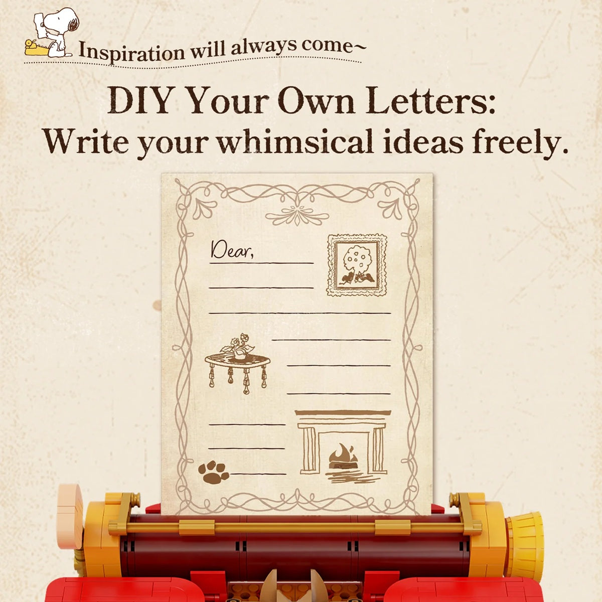 Pantasy 86917 Peanuts Snoopy Typewriter (Motorised)