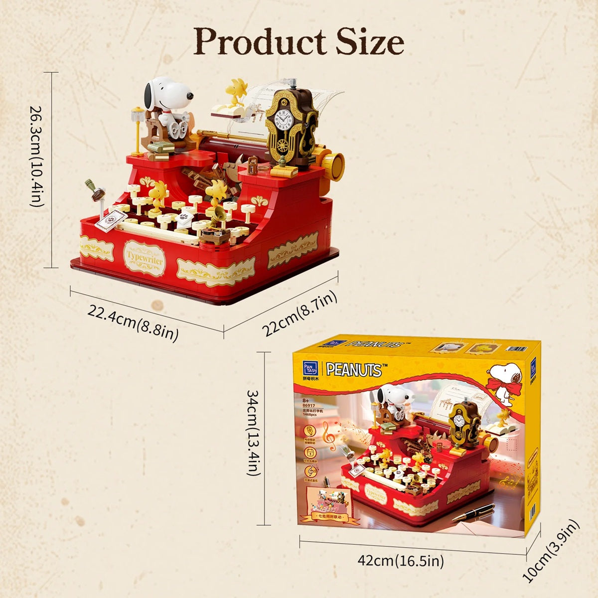 Pantasy 86917 Peanuts Snoopy Typewriter (Motorised)
