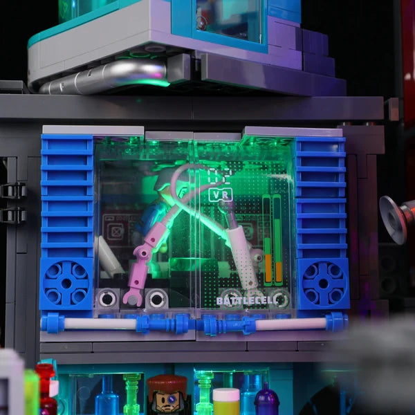 Lumibricks L9095 Cyberpunk Neoncity – Game Stack Building Blocks with LED Lights | 2580 Pieces