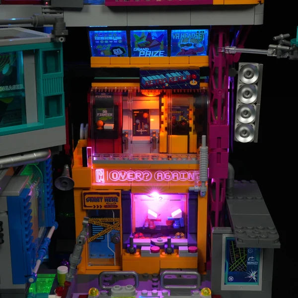 Lumibricks L9095 Cyberpunk Neoncity – Game Stack Building Blocks with LED Lights | 2580 Pieces