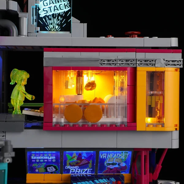 Lumibricks L9095 Cyberpunk Neoncity – Game Stack Building Blocks with LED Lights | 2580 Pieces