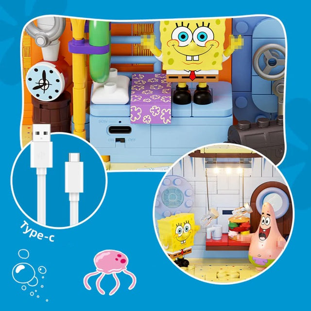 SEMBO Area-X AB0064 SpongeBob SquarePants Pineapple House