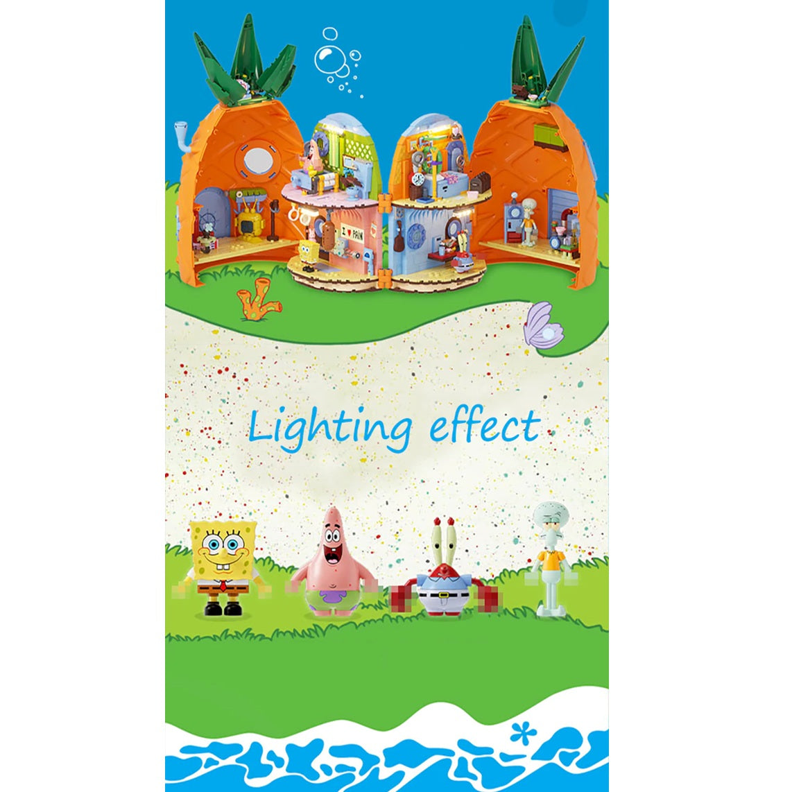 SEMBO Area-X AB0064 SpongeBob SquarePants Pineapple House
