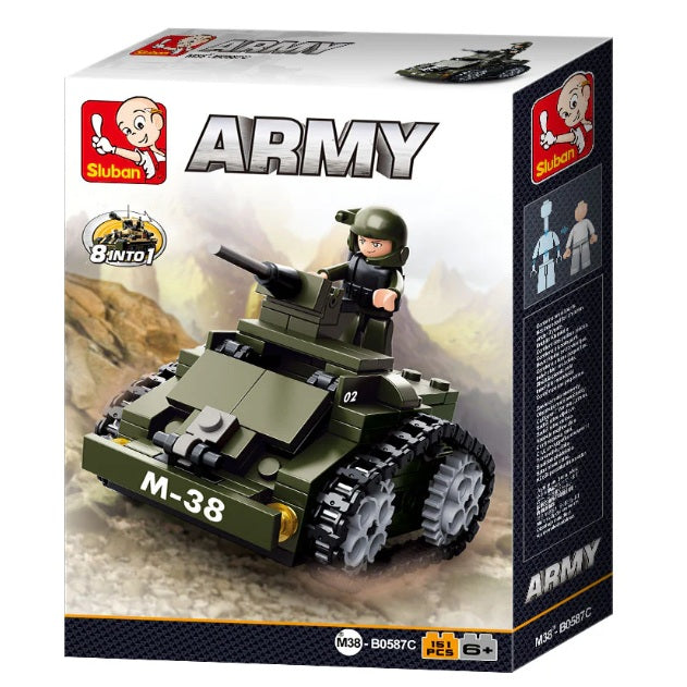 Sluban B0587 ARMY 8 INTO 1 With Mini Figures - Each (1 of 8)