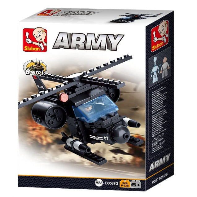 Sluban B0587 ARMY 8 INTO 1 With Mini Figures - Each (1 of 8)