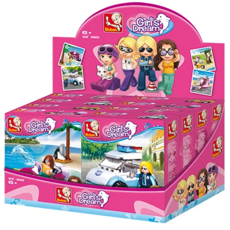 Sluban B0600 Girls Dream 4 Designs With Mini Figures - Each (1 of 8)