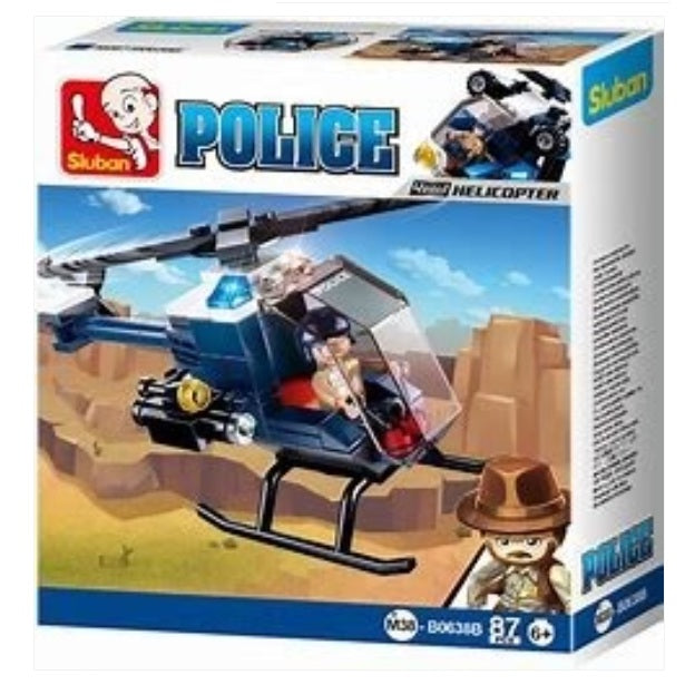 Sluban B0638 Police 4 Designs With Mini Figures - Each (1 of 8)