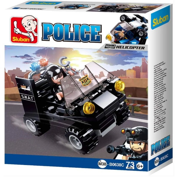Sluban B0638 Police 4 Designs With Mini Figures - Each (1 of 8)