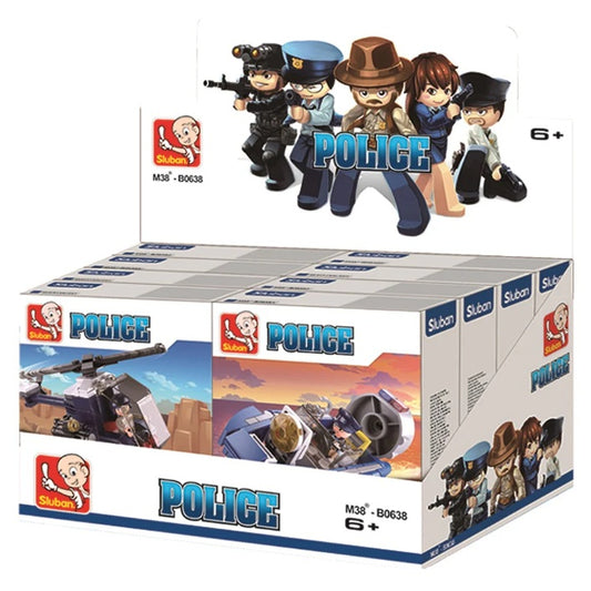 Sluban B0638 Police 4 Designs With Mini Figures - Each (1 of 8)