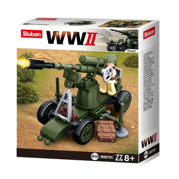 Sluban B0678 WW2 4 DESIGNS 4 INTO 1 With Mini Figures - Each (1 of 8)